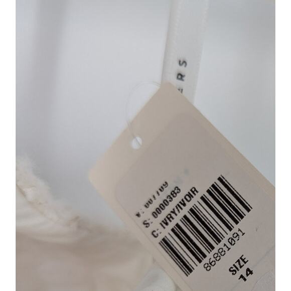 Watters Addie Wedding Gown Size 14 Ivory Beaded Strapless Bridal Dress Tweed - Picture 7 of 8